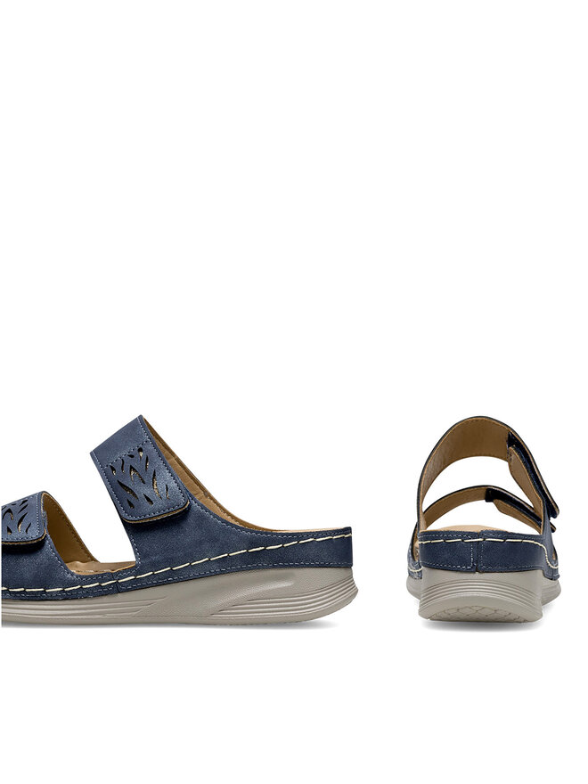 Clara Barson Pantoletten Clara Barson WYL05010-11 Blau