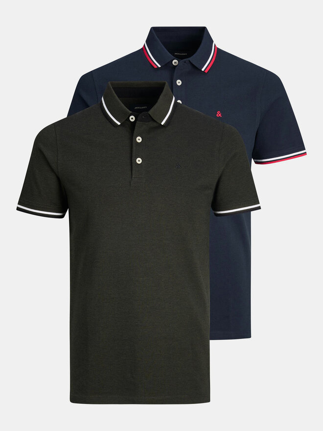 Jack&Jones Jack&Jones 2er-Set Poloshirts Paulos 12191216 Bunt Slim Fit