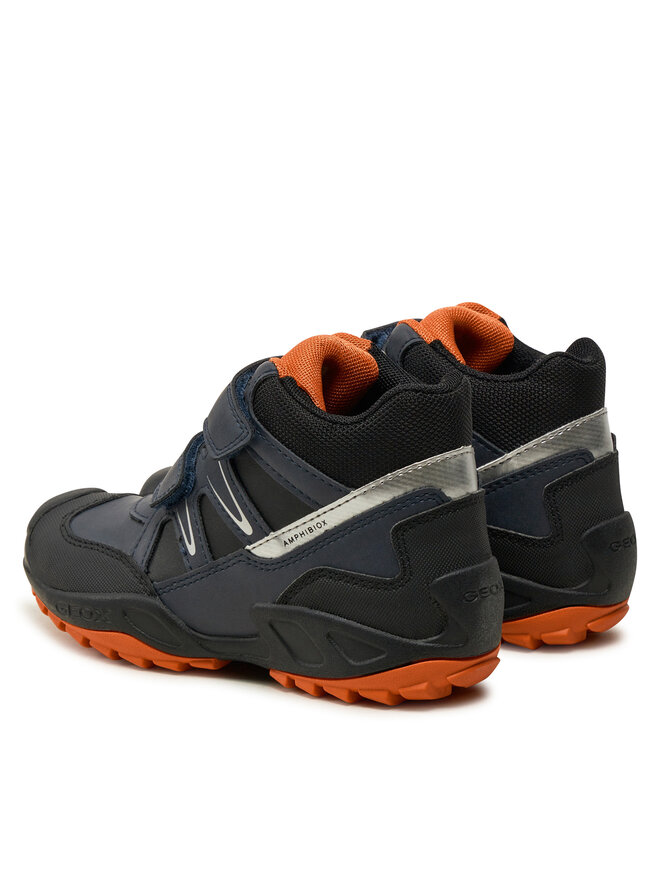 Geox Schnürschuhe Geox Jr New Savage B Abx J261WA 0MEFU C0659 S Dunkelblau