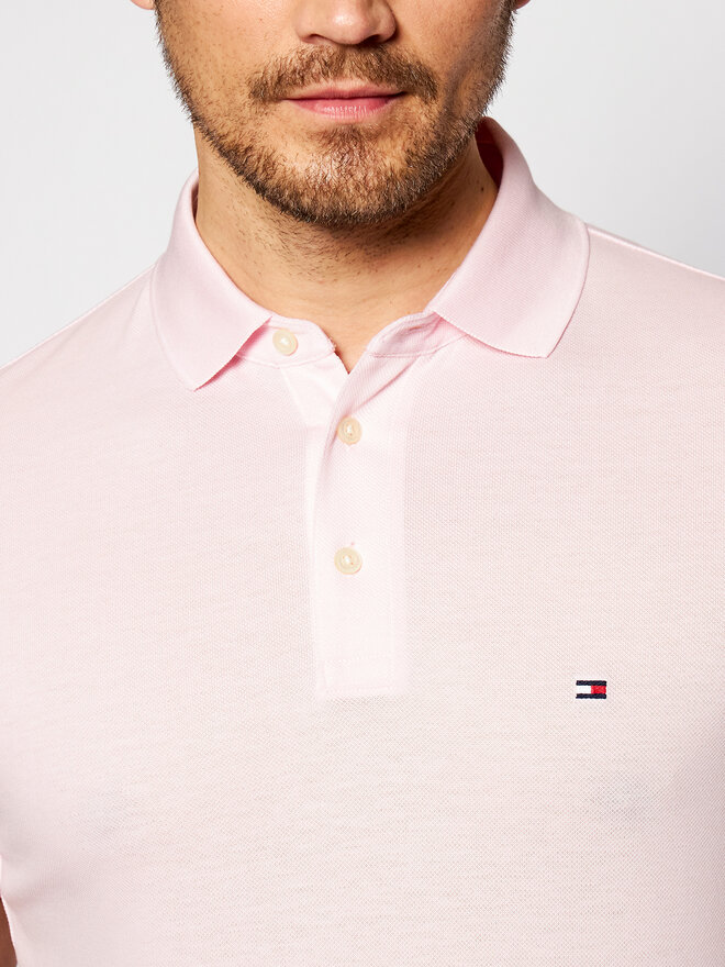Tommy Hilfiger Tommy Hilfiger Pólóing 1985 MW0MW17771 Rózsaszín Slim Fit