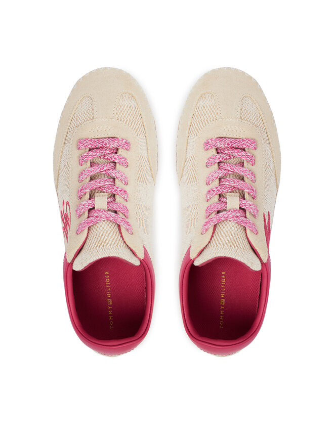 Tommy Hilfiger Espadrilles Tommy Hilfiger Woven Logo Embroidery FW0FW09108 Beige