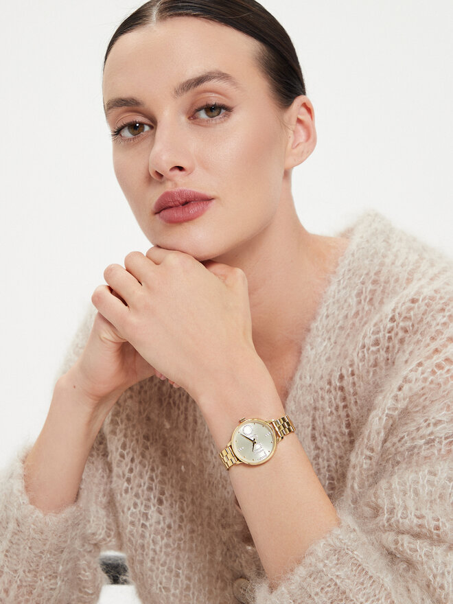 Liu Jo Набір годинник і браслет Liu Jo Couple Plus TLJ2040 Золотий