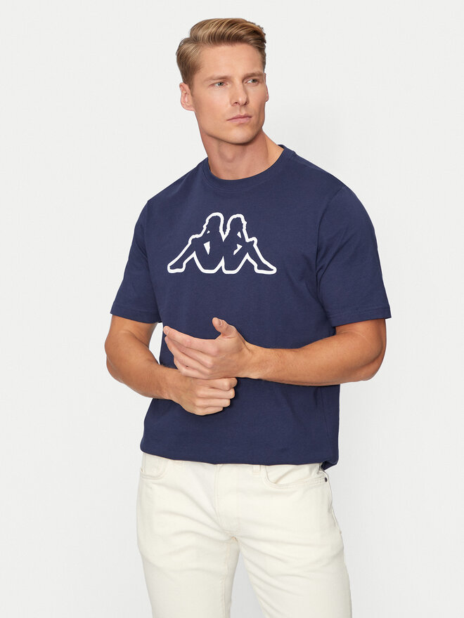 Kappa Kappa Póló Logo Korpo Cromen 303HZ70 Sötétkék Regular Fit