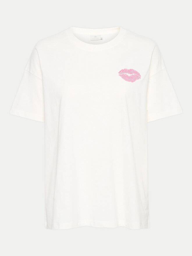 Kaffe Kaffe T-shirt Fie 10508888 Écru Oversize