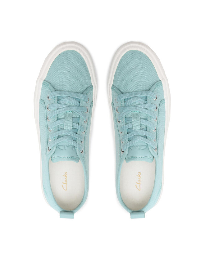 Clarks Sneakers aus Stoff Clarks Roxby Lace 26164981 Türkisfarben