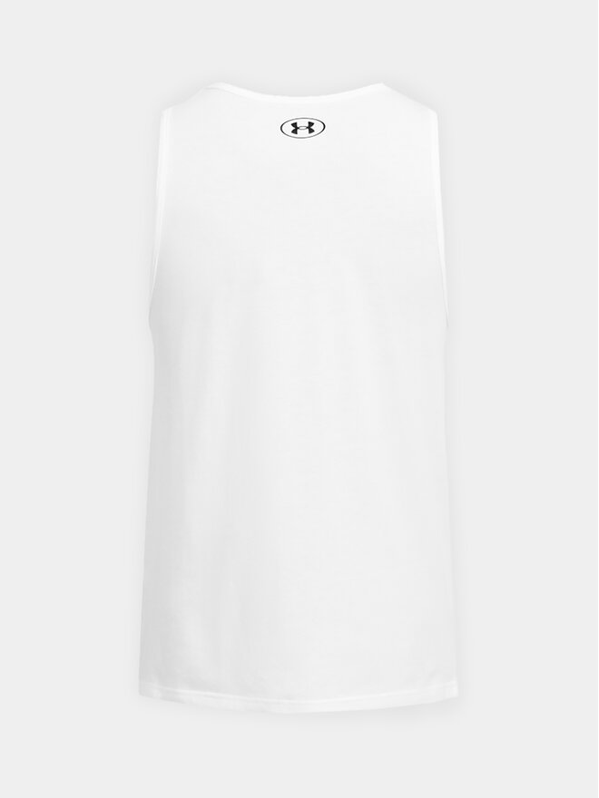 Under Armour Under Armour Tank top marškinėliai Ua Sportstyle Logo Tank 1382883-100 Balta Loose Fit