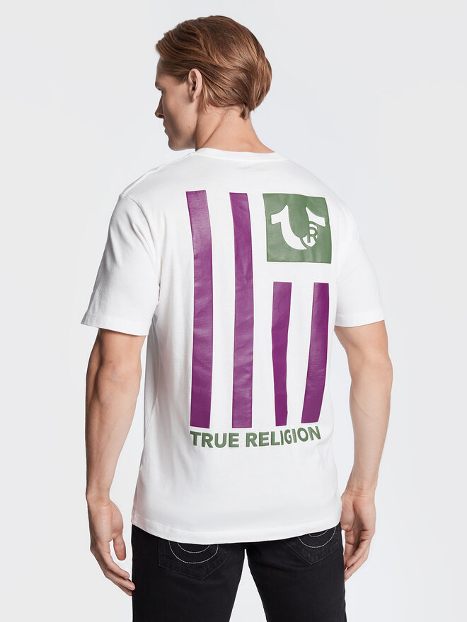 True Religion True Religion Marškinėliai 106298 Balta Regular Fit