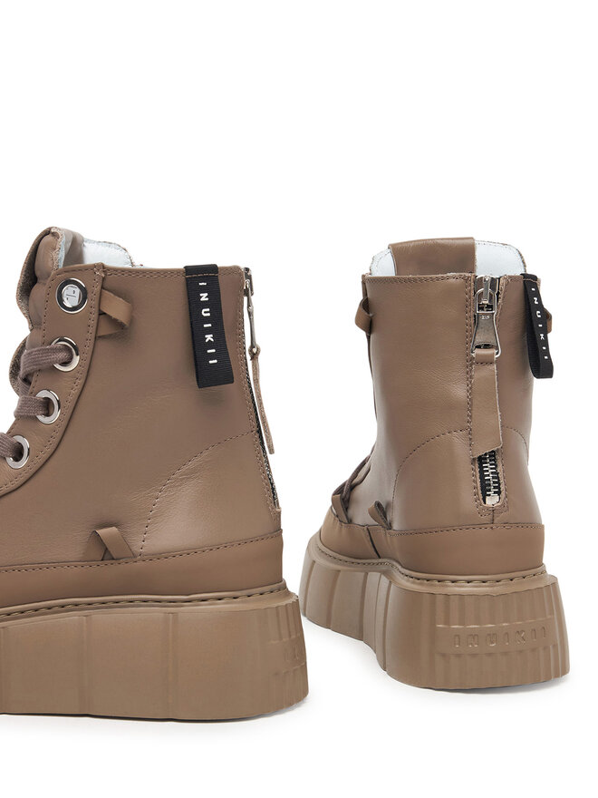 Inuikii Schnürschuhe Inuikii Leather Matilda 1001.002.0042 Hellbraun