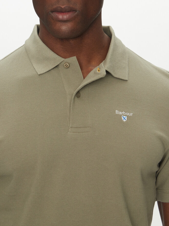 Barbour Barbour Poloshirt Original Sports MML0358OL38 Khakifarben Regular Fit