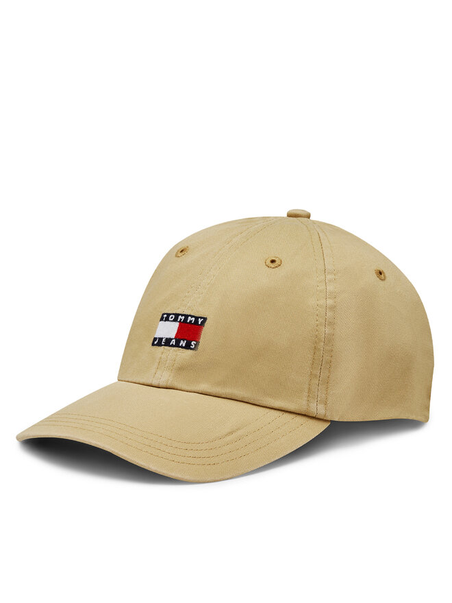 Tommy Jeans Czapka z daszkiem Tommy Jeans Tjm Heritage Cap AM0AM12020 Beżowy