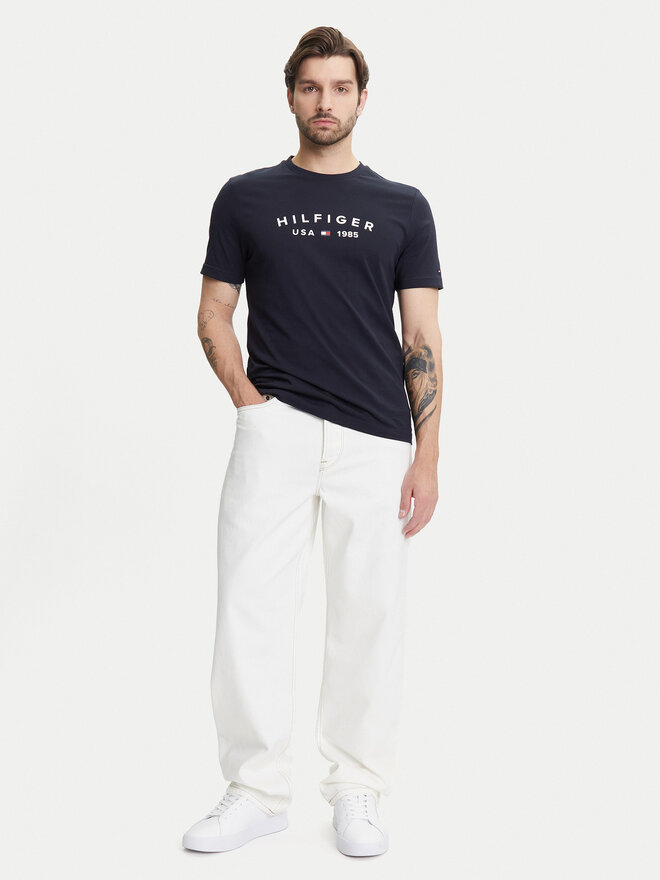 Tommy Hilfiger Tommy Hilfiger Marškinėliai Fathers Day MW0MW39356 Tamsiai mėlyna Regular Fit