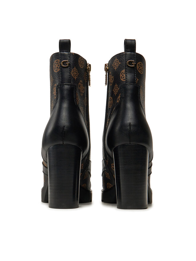 Guess Polokozačky Guess FL8NYD FAL10 Černá