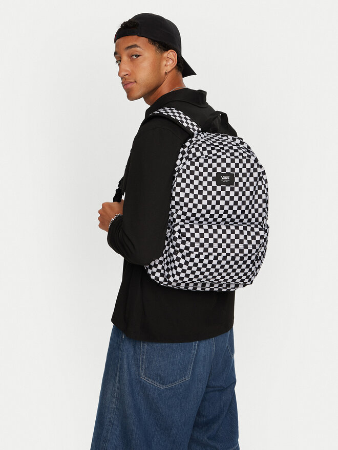 Vans Batoh Vans Old Skool Check Backpack VN000H4XY281 Černá