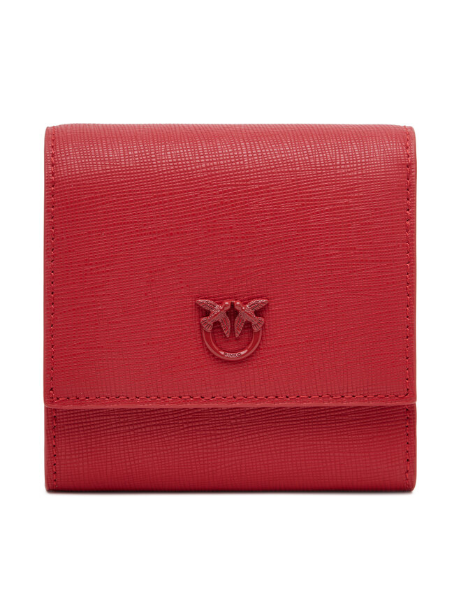 PINKO Mały Portfel Damski PINKO Flap Wallet PE 25 PCPL 104355 A29P Czerwony