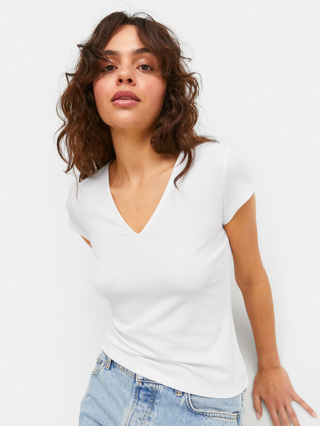 JJXX JJXX Póló Hayden 12249361 Fehér Slim Fit