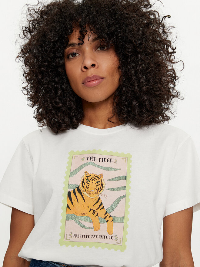 TWINSET TWINSET Camiseta 241TT2412 Blanco Regular Fit