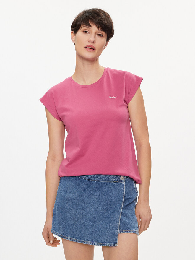 Pepe Jeans Pepe Jeans Camiseta Lory PL505853 Rosa Regular Fit