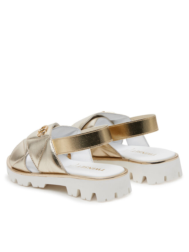 TWINSET Sandale TWINSET 251GCJ044 M Auriu