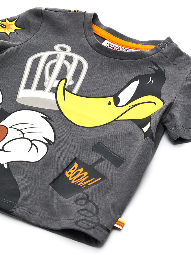 Original Marines Original Marines Marškinėliai LOONEY TUNES DDPV0346NM Pilka Regular Fit