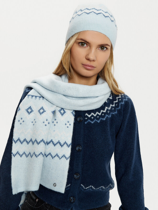 Guess Komplet czapka i komin Guess W5PZ18 Z3LQ0 Niebieski