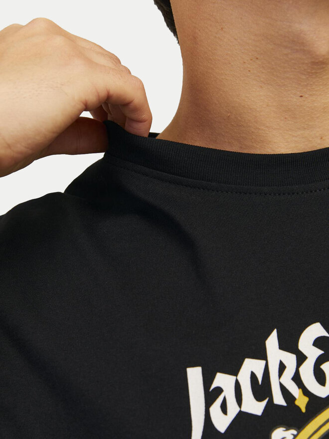 Jack&Jones Jack&Jones Marškinėliai Seven Skull 12262491 Juoda Regular Fit