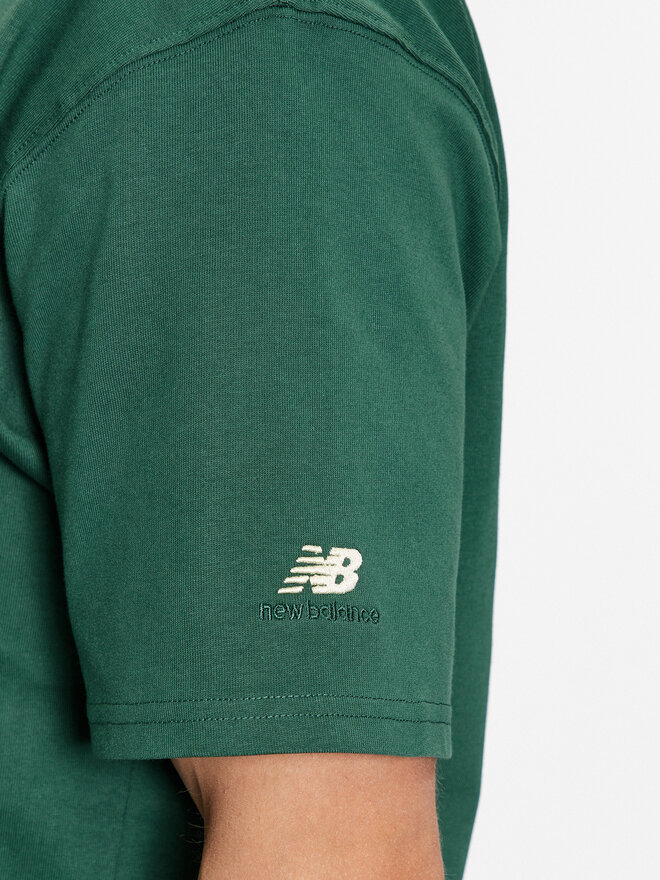 New Balance New Balance Marškinėliai Athletics Varsity Graphic T-Shirt MT33551 Žalia Regular Fit