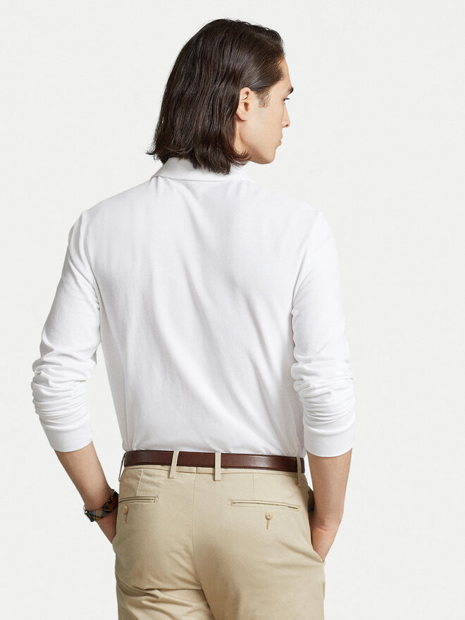 Polo Ralph Lauren Polo Ralph Lauren Поло 710680790001 Білий Custom Slim Fit