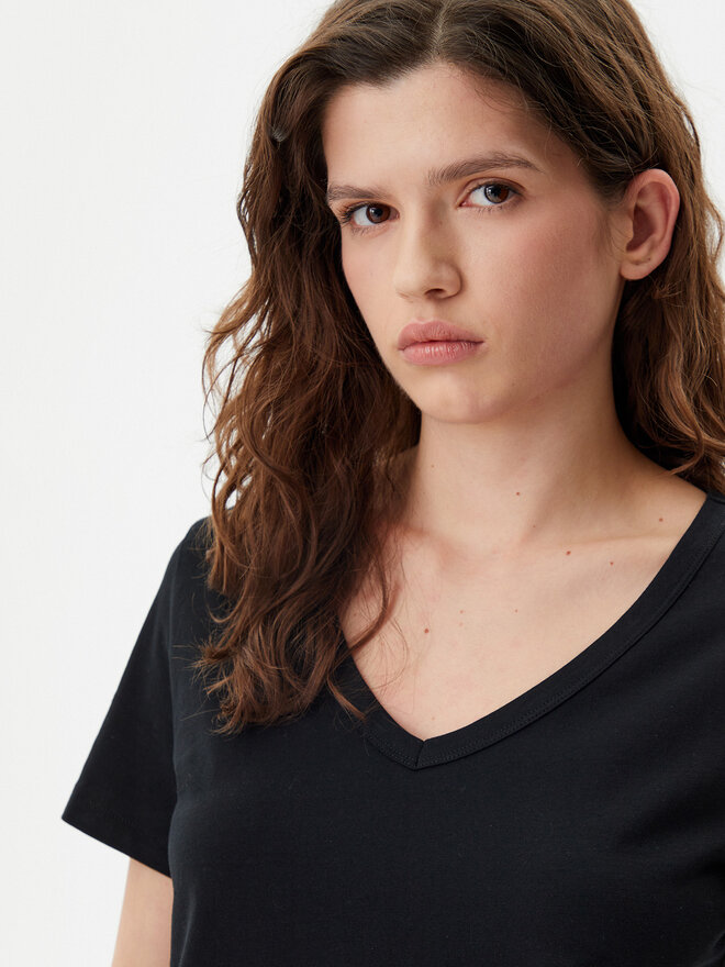 Gap Gap Marškinėliai 740140-03 Juoda Regular Fit