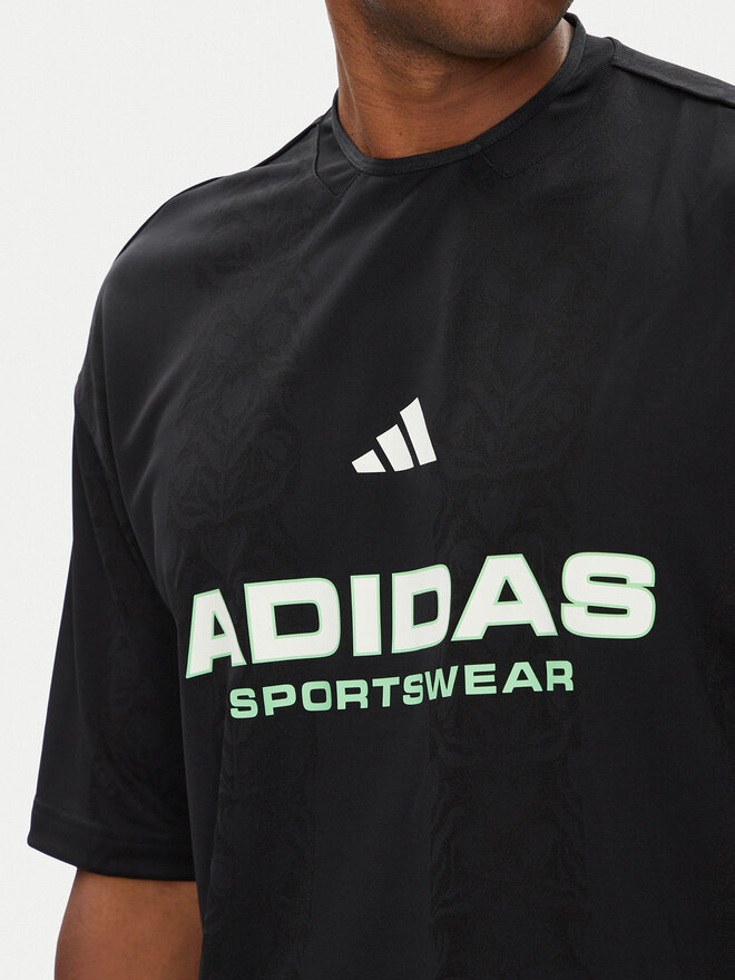adidas adidas Marškinėliai Common Goal JM1752 Juoda Loose Fit