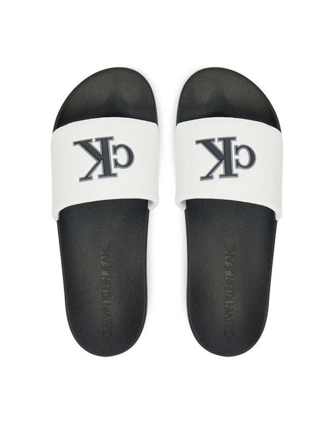 Calvin Klein Jeans Pantoletten Calvin Klein Jeans Slide Jelly Mono Pu YM0YM01281 Weiß