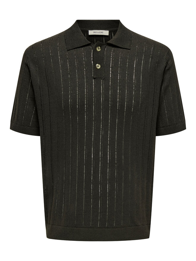 Only & Sons Only & Sons Polo majica Kent 22033463 Rjava Regular Fit
