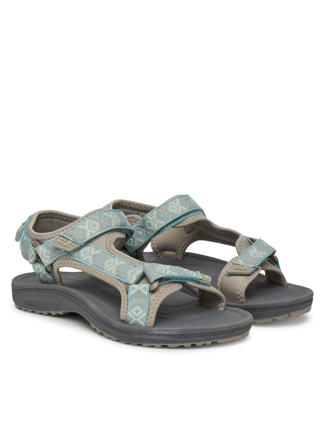 Jack Wolfskin Szandál Jack Wolfskin Wave Breaker 4050291 Zöld
