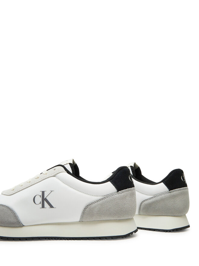 Calvin Klein Jeans Sneakersy Calvin Klein Jeans Retro Runner Iconic Snk YM0YM01119 Biały