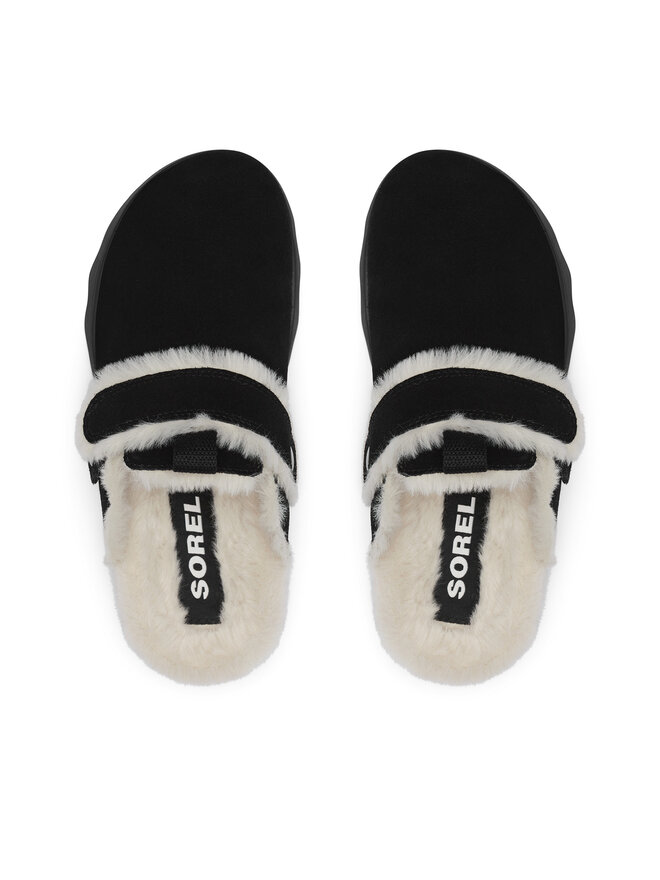 Sorel Bačkory Sorel Viibe Clog Suede Cozy 2048521010 Černá