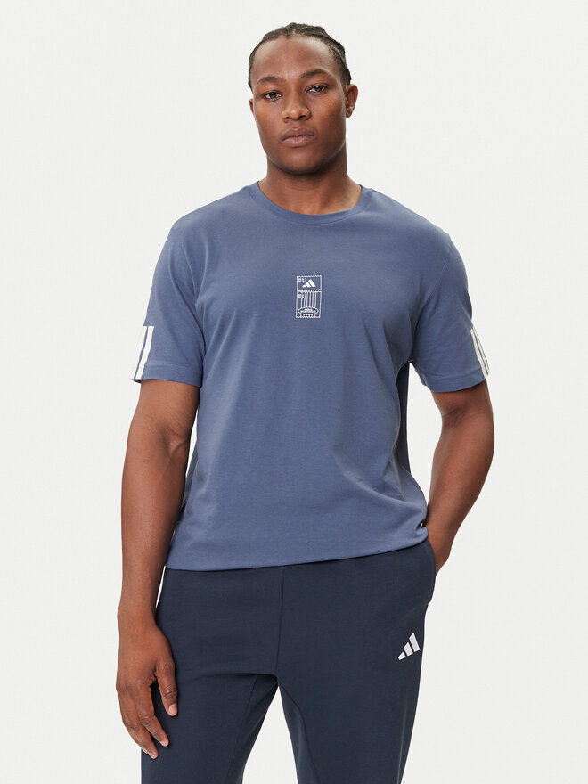 adidas adidas T-Shirt Stadium Ticket JM6472 Blau Loose Fit
