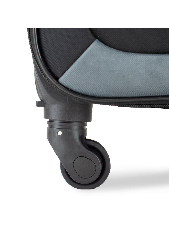 Mittlerer Koffer Semi Line T5602-4 Schwarz | eschuhe.de