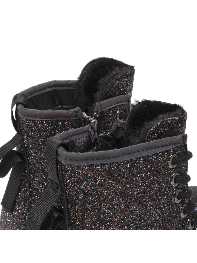 United Colors Of Benetton Bakancs United Colors Of Benetton Bridge Glitter BTK128304 Fekete