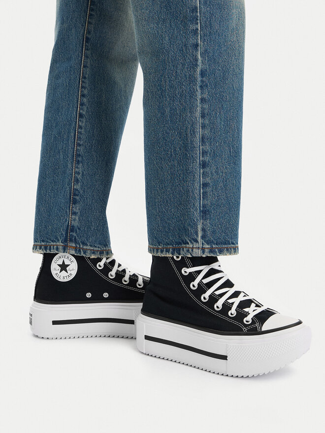 Converse Modne superge Converse Chuck Taylor All Star Lift Double Stack A12975C Črna