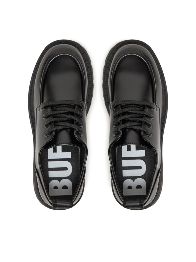 Buffalo Oxfordy Buffalo Aspen Lace Up Lo 1622550 Czarny