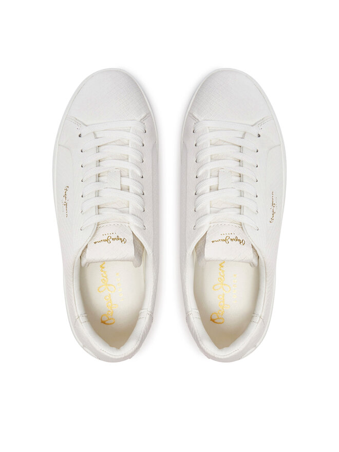 Pepe Jeans Sneakersy Pepe Jeans PLS00031 Biela