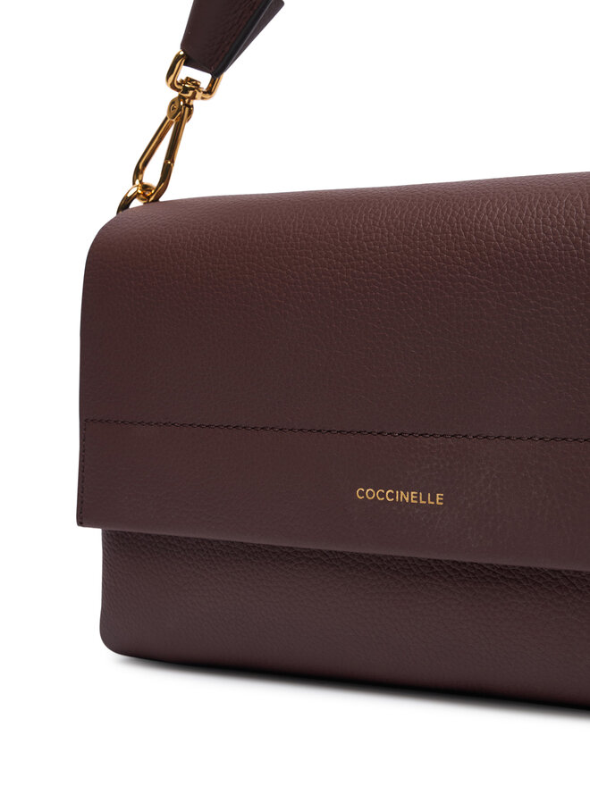 Coccinelle Handtasche Coccinelle M50 Boheme Grana Double E1 M50 12 01 01 Dunkelrot