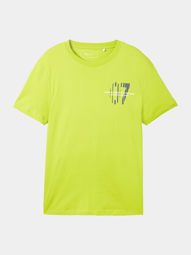 Tom Tailor Denim Tom Tailor Denim Camiseta 1040838 Verde Regular Fit