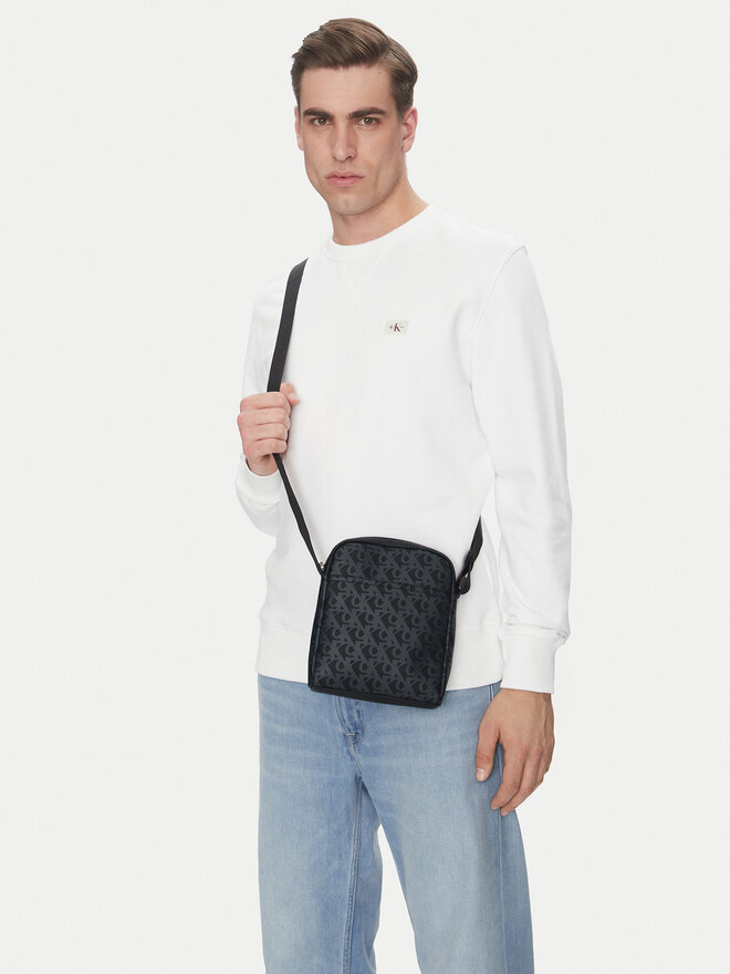 Calvin Klein Jeans Τσαντάκι Calvin Klein Jeans Matte Aop Reporter 18 LV04G3115G Μαύρο