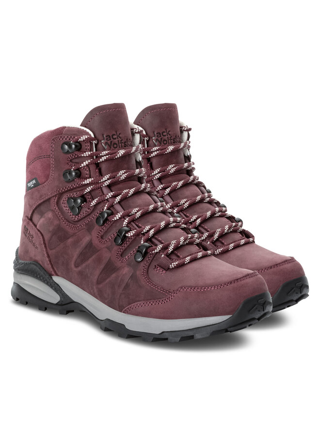 Jack Wolfskin Botas de trekking Jack Wolfskin Refugio Prime Texapore Mid W 4059701 Guinda/burdeos
