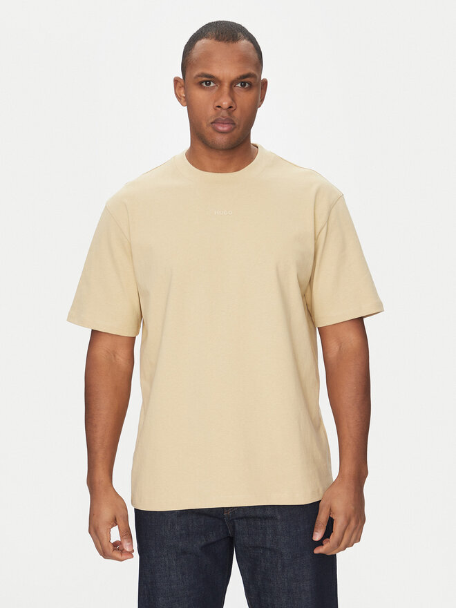 HUGO HUGO T-Shirt Dapolino 50488330 Beige Relaxed Fit