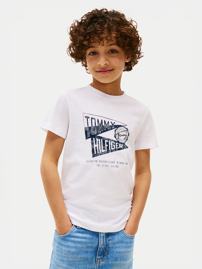 Tommy Hilfiger Tommy Hilfiger Camiseta Graphic KB0KB09719 Blanco Regular Fit