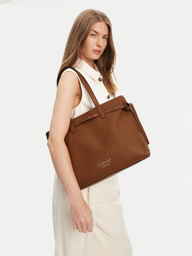 Liu Jo Ročna torba Liu Jo Ecs M Tote AA5135 E0033 Rjava