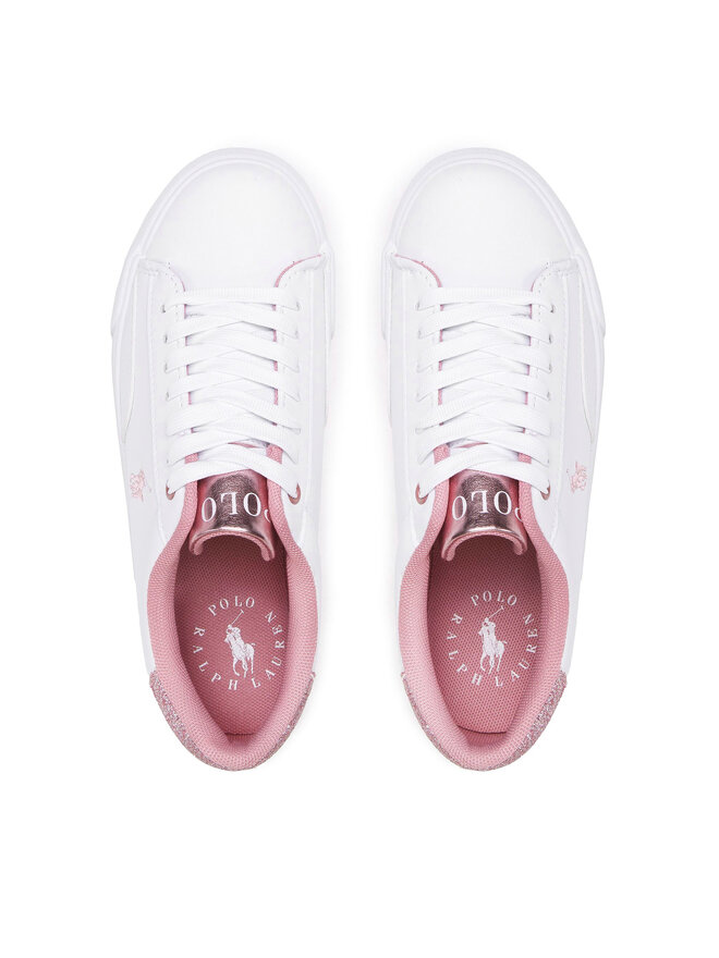 Polo Ralph Lauren Sneakers aus Stoff Polo Ralph Lauren Theron V RF104103 Weiß