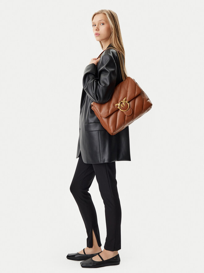 PINKO Kabelka PINKO Love Puff Big Cl AI 23-24 PLTT 100037 A0F2 Hnědá