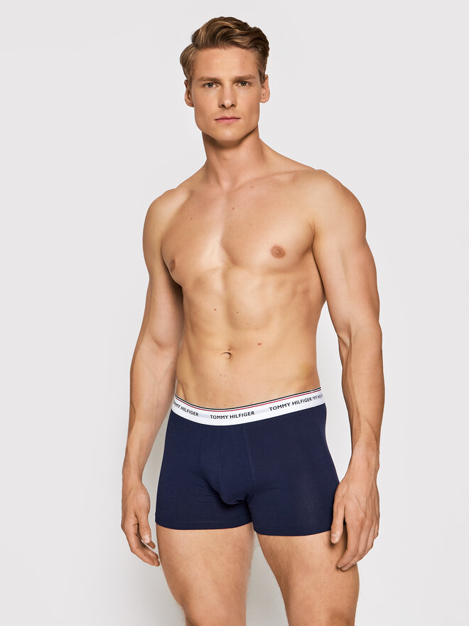 Tommy Hilfiger Tommy Hilfiger Σετ μποξεράκια 3 τμχ 3P Trunk 1U87903842 Σκούρο μπλε